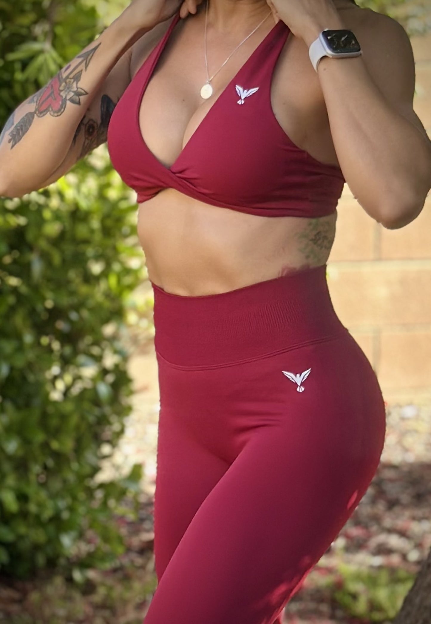 Ruby Glow Halter Set