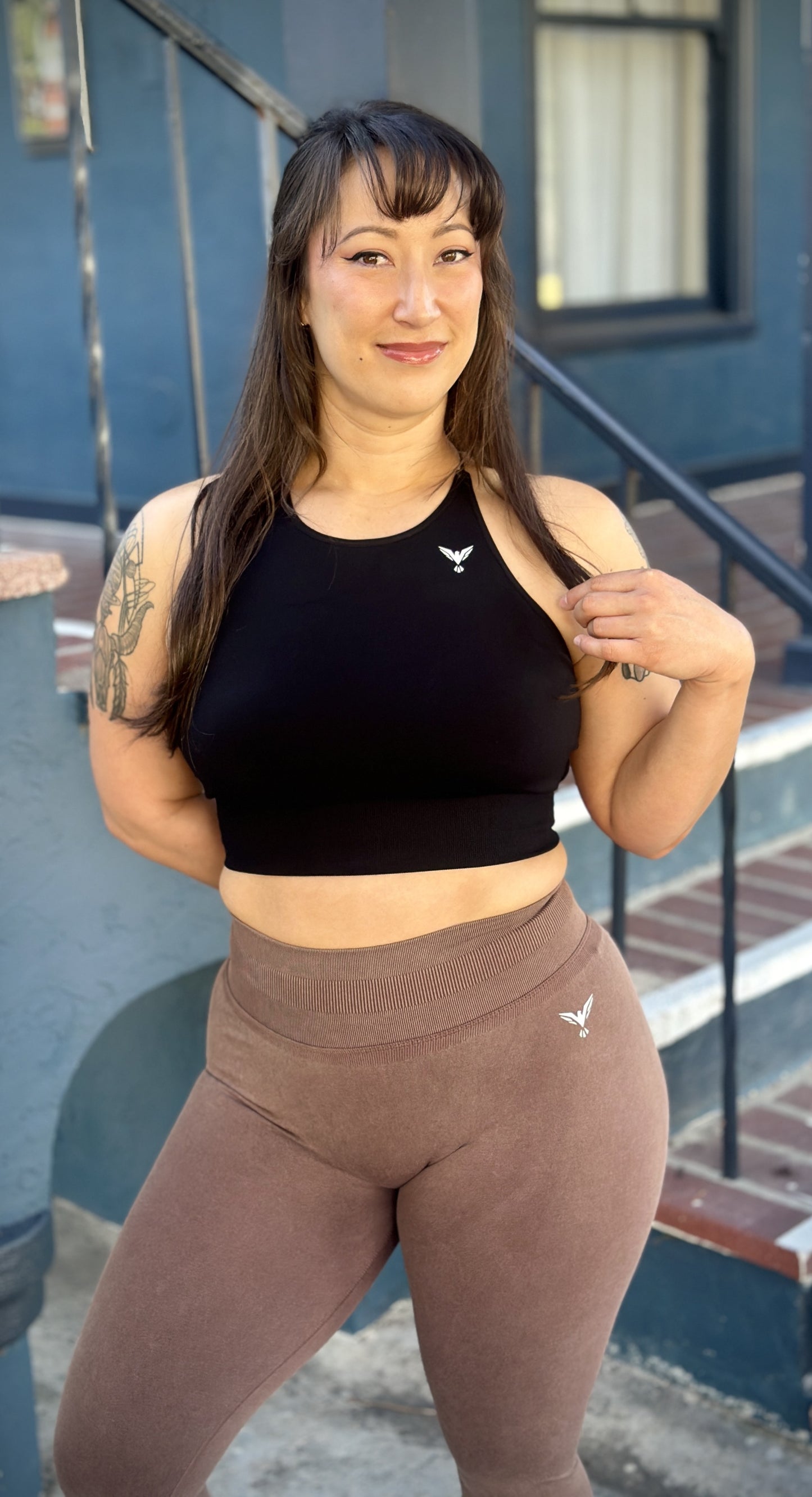 Dark Angel Back  Sports Bra