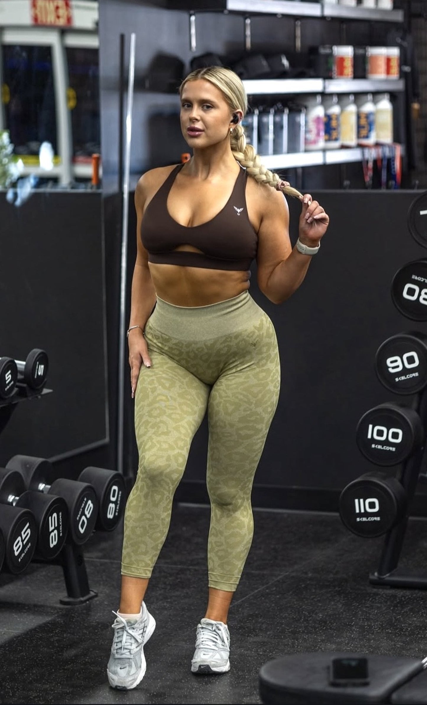 Chocolate Peek A Boo  Sports Bra